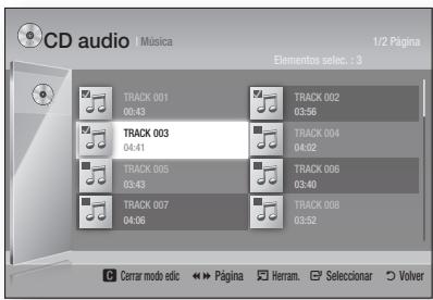 SAMSUNG BD-D5500 - Lista de reproducción - 1