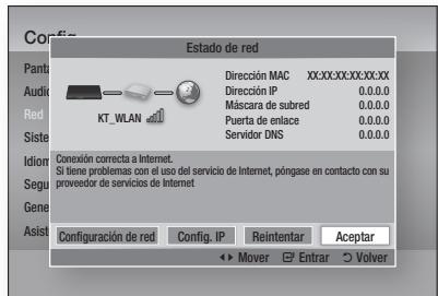 SAMSUNG BD-D5500 - Estado de la red - 1
