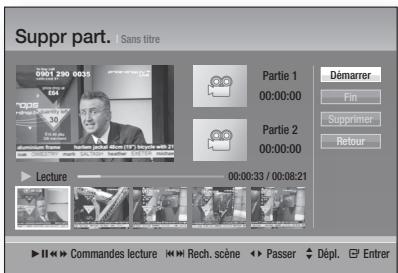 SAMSUNG BD-D8200 - Partage de la section d'un titre (suppression partielle) - 1