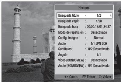 SAMSUNG BD-D8200 - Utilización del botón TOOLS - 2