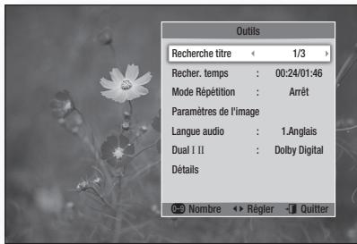SAMSUNG BD-D8200 - Utilisation du bouton TOOLS - 3