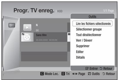 SAMSUNG BD-D8200 - Édition du titre enregistré - 1
