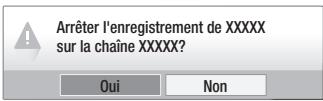 SAMSUNG BD-D8200 - Arrêt de l'enregistrement - 1