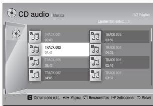 SAMSUNG BD-E5500 - Lista de reproducción - 1