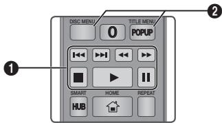 DISC MENU 0 TITLE MENU POPUP ① SMART HOME REPEAT HUB
