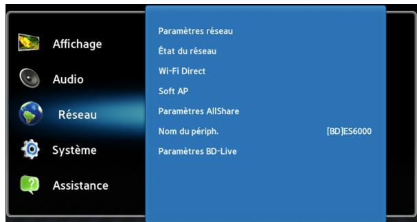 SAMSUNG BD-E8300 - réseau : Premières étapes - 2