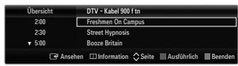 SAMSUNG BD C8900 XEG - Verwendendes vollständigen Programmführers / Mini-Programmführers - 2