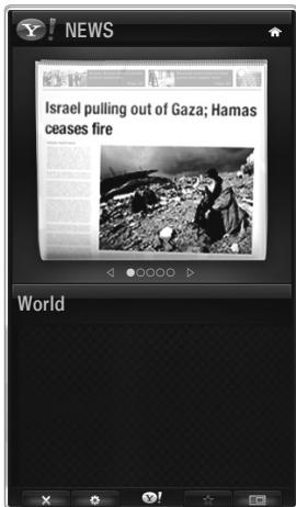 SAMSUNG BD C8900 XEG - Using the Yahoo! News Widget - 1