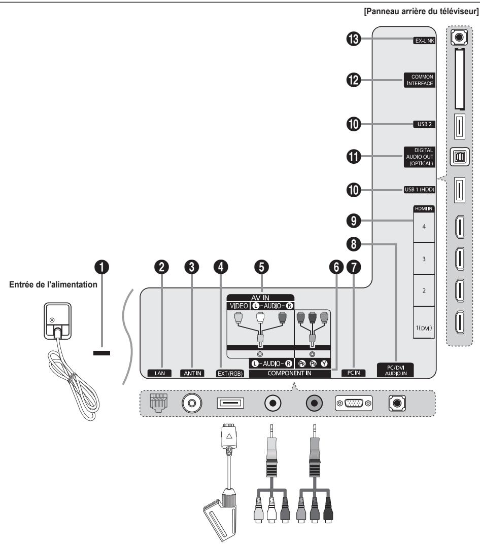 SAMSUNG BD C8900 XEG - Présentation du panneau de branchement - 1