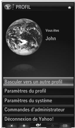 SAMSUNG BD C8900 XEG - Utilisation du widget Profil - 1