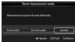 SAMSUNG BD C8900 XEG - Reset impostazioni audio Azzera tutto / Azz mod audio / Annulla - 1