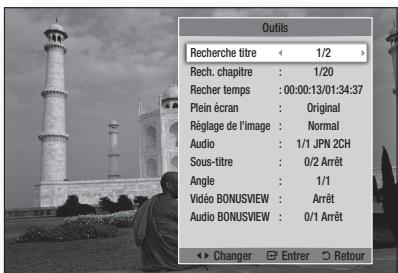 SAMSUNG BD-D7500 - Utilisation du bouton TOOLS - 2