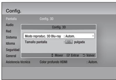 SAMSUNG BD-D7500 - - Menu Config. - 1