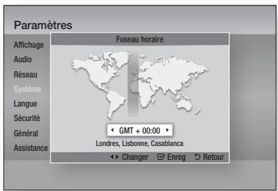 SAMSUNG BD-D7500 - Fuseau hora - 1