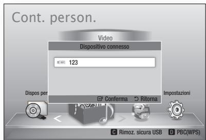SAMSUNG BD-D7500 - Riproduzione da un dispositorio di memorizzazione USB - 2
