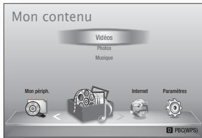 SAMSUNG BD-D7500 - Lecture de contenu à partir d'un périphérique de stockage USB - 1