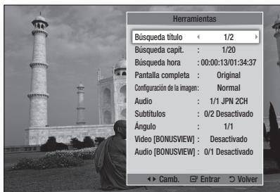 SAMSUNG BD-D7500 - Utilización del botón TOOLS - 2