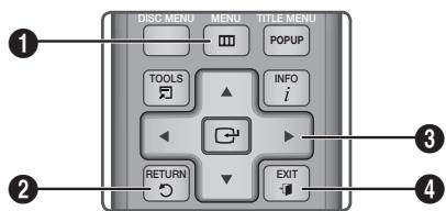 SAMSUNG BD-D7500 - Aceder ao menu Definições - 1