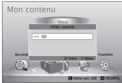 SAMSUNG BD-D7500 - Lecture de contenu à partir d'un périphérique de stockage USB - 2