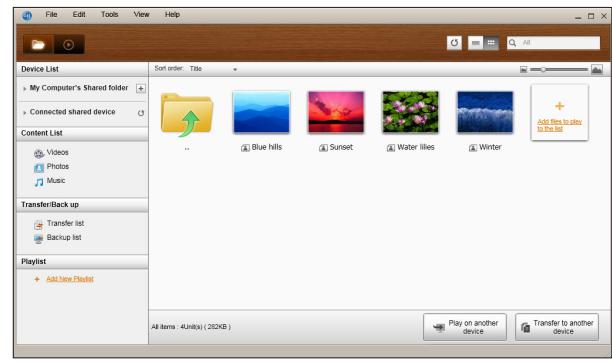 SAMSUNG BD-E5400 - Creation d'une liste d'écoute dans AllShare - 1