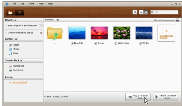SAMSUNG BD-E5400 - Lecture de fichiers video depuis l'ordinateur sur le lecteur - 4