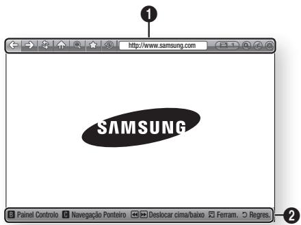 SAMSUNG Painel Controlo Navegaço Penteiro Deslocar cima/baixo Ferram. Regres