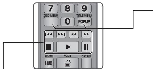 7 8 9 DISC MENU TITLE MENU 0 POPUP SMART HOME REPEAT HUB