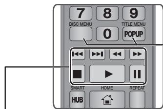 7 8 9 DISC MENU TITLE MENU 0 POPUP SMART HOME REPEAT HUB