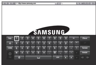 SAMSUNG Casp 1 2 3 4 5 6 7 8 9 0 ← Efficor a z e r t y u i o p ^ - T23H& q s d f g h j k l m ~ ! Terminal w x c v b n . @ , ? - FREE com 4 > |E3 |D-