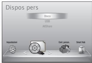 SAMSUNG BDE5500 - HOME → Dispos pers → USB, Disco o AllShare - 1