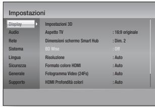 SAMSUNG BDE5500 - Accesso alla schermata di impostazione - 1