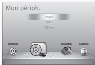 SAMSUNG BDE5500 - Insertion de périphérique USB - 1