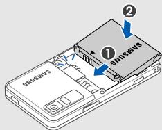 SAMSUNG PLAYER STYLE - Installation de la carte SIM ou USIM et de la batterie - 5