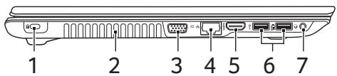 ACER ASPIRE ES 15 - Vue gauche - 1