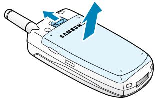 SAMSUNG SGH-A800 - Retrait de la batterie - 1