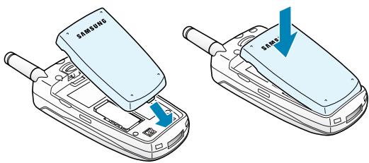 SAMSUNG SGH-A800 - Installation de la batterie - 1