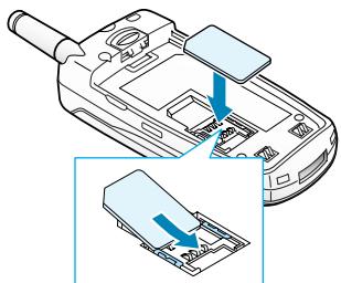 SAMSUNG SGH-A800 - Insertion de la carte SIM - 1