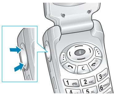 SAMSUNG SGH-A800 - Réglage du volume - 1