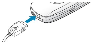 SAMSUNG SGH-A800 - Chargement de la batterie avec le chargeur rapide - 1