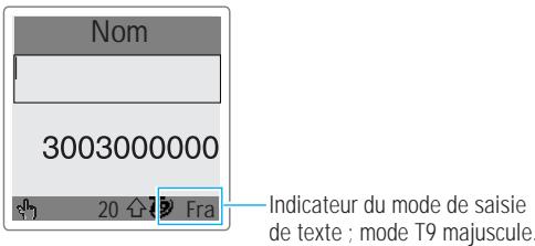 SAMSUNG SGH-A800 - Modification du mode de saisie de texte - 1