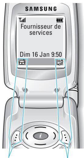 SAMSUNG SGH-A800 - Sélection des fonctions et des options - 1