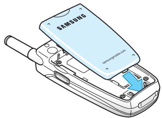 SAMSUNG SGH-E600 - Insertion de la carte SIM - 4