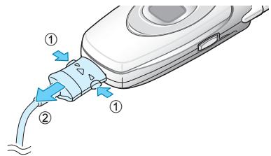SAMSUNG SGH-E600 - Chargement de la batterie - 2