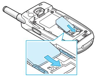 SAMSUNG SGH-E600 - Insertion de la carte SIM - 2