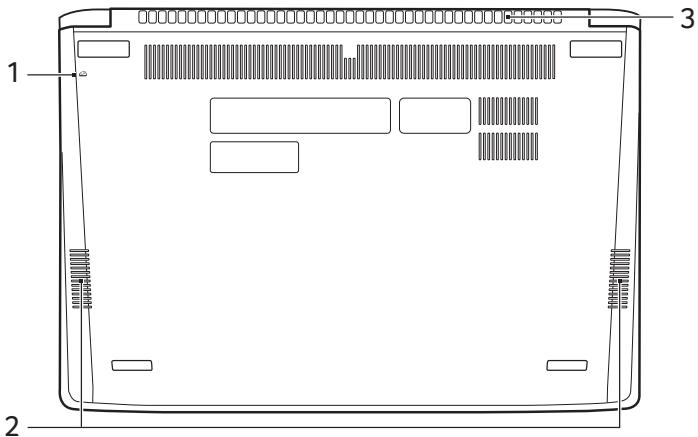 ACER ASPIRE S5,  ASPIRE S7 - Vue de la base - 1