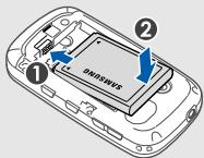 SAMSUNG B3410 - Insérez la batterie. - 1