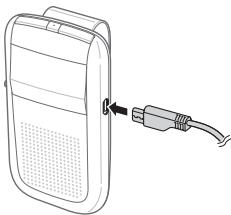 SAMSUNG BHF1000 - Charging the hands-free car kit - 2