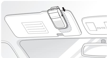 SAMSUNG BHF1000 - Mount the hands-free car kit in your vehicle - 1