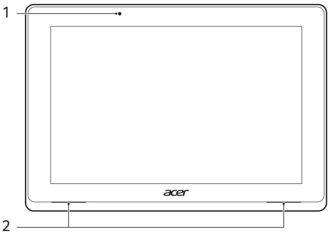 ACER ASPIRE SWITCH 11 SW5-111P-18K0 - Vue frontale - 1