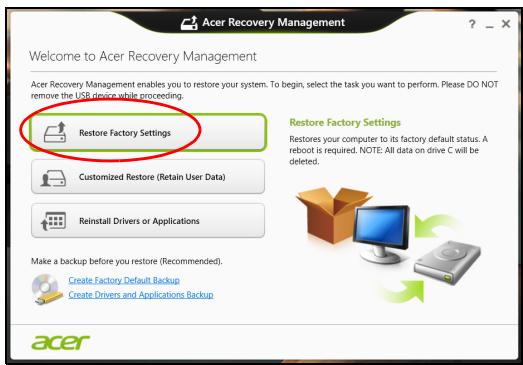 ACER ASPIRE SWITCH 11 SW5-111P-18K0 - Récupérer depuis Windows - 2